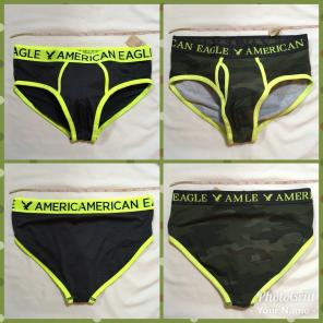 2x American Eagle Briefs Camo Black M