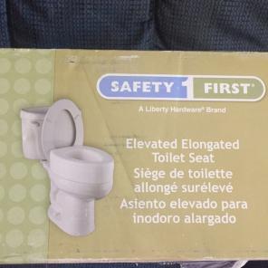New Elevated Elongated Toilet Seat