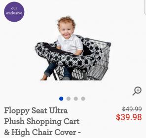 Floppy seat Ultra Plush cart high chair