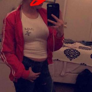 Red bomber jacket