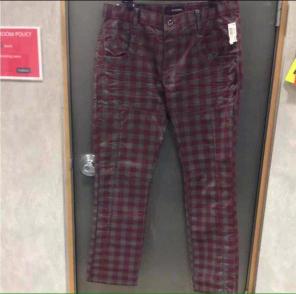Kayden K Plaid Slim Fit Pants