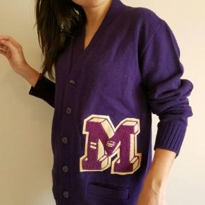 Vintage Football Cardigan