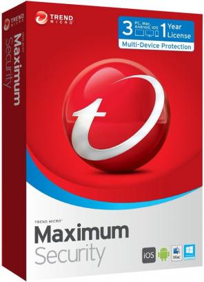 Trend Micro Maximum Security Software