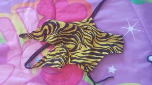 Tiger print toddler one piece