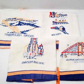 Vintage Hand Embroidered Handkerchiefs