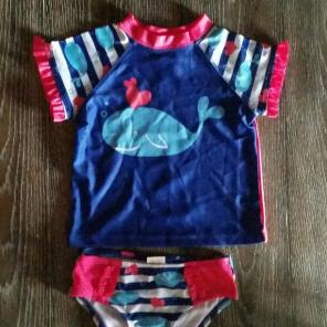 Blue and Fuchsia Swimweat 3T