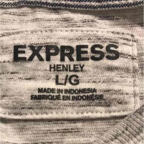 Men's Express Henley shirt