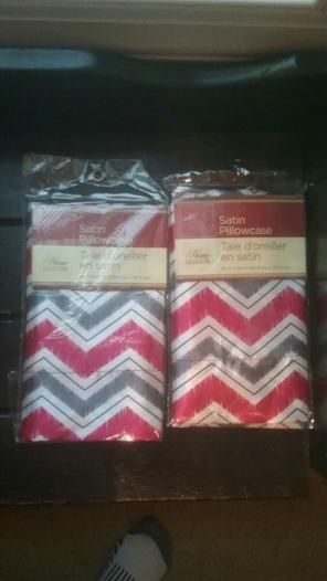 2 standard silky pillow cases