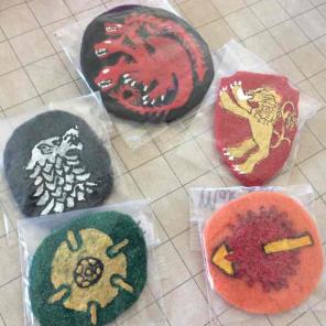 Game of Thrones inspired hair clips