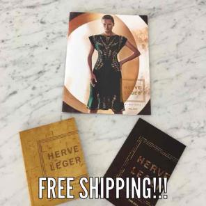 Herve Leger fall lookbook magazine
