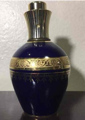 Vintage Limoges Step Cobalt Perfume