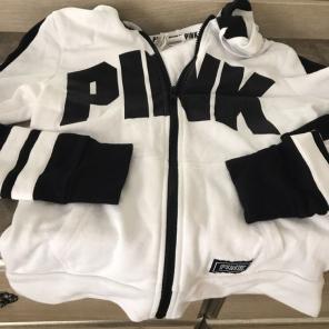 Nwt 2017 Vs Pink Full Zip Up Small