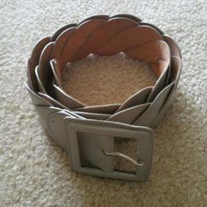 The Limited gray leather belt, L/Large