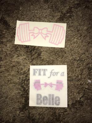 Fit For A Belle Decal Stickers