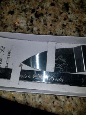 Nuestra Boda cake server