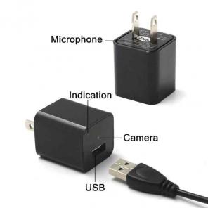 Hidden Spy Camera Wall Charger - NEW 8GB