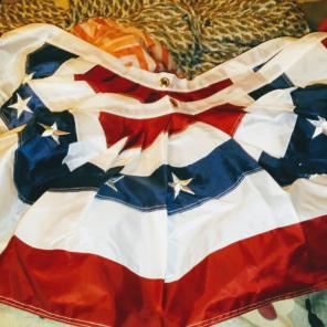 2 American Flag Buntings (2-sided)