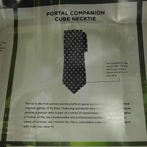Portal Companion Cube Necktie