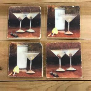 Martini Coaster Set
