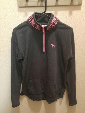 Vs pink half zip