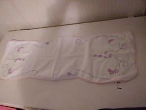 Gorgeous vintage embroidered table runne
