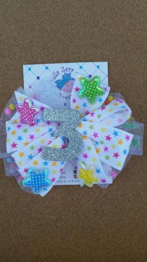 Jappy Birthday Boutique bow 6.5"