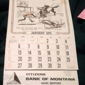 Fun 1975 cowpokes calendar