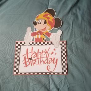 Mickey racecar cutouts