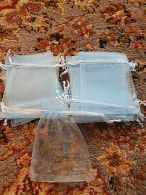Organza Bags baby blue
