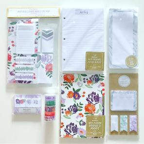 Target Marble Floral Stationary Set