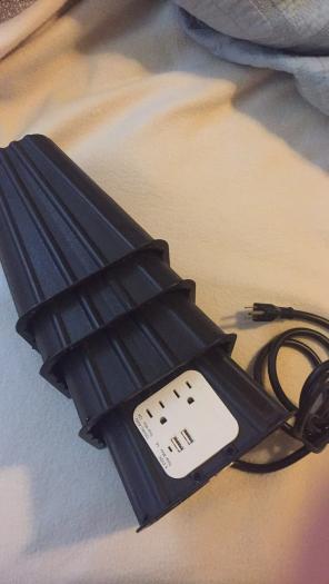 Bed Risers with Outlet and USB plugs