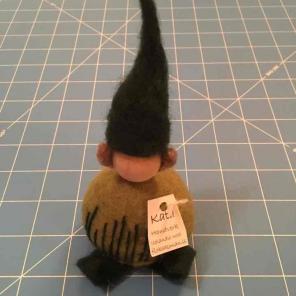 $2+shipping Little felt elf from Iceland