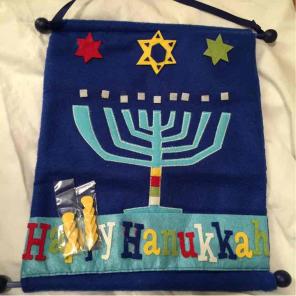 Hanukkah Menorah Wall Decor NEW