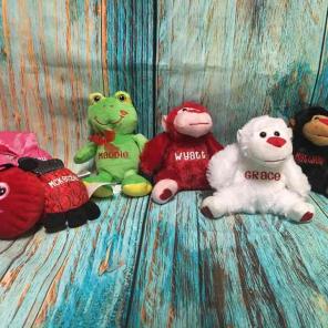 Personalized gorillas,frogs & lady bugs