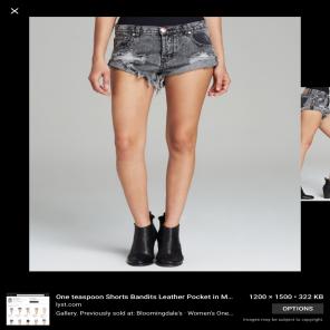 One Teaspoon Bandit Denim Shorts