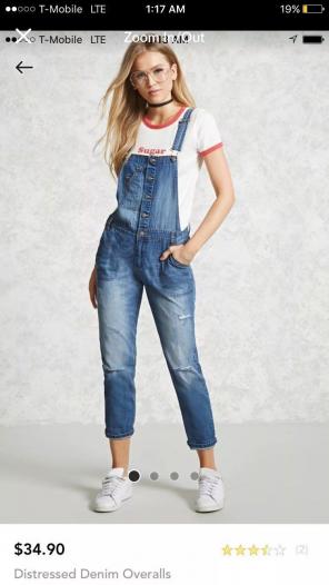 FOREVER 21 CUTE OVERALLS