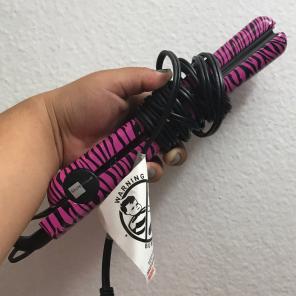 Pink cheetah print flat iron