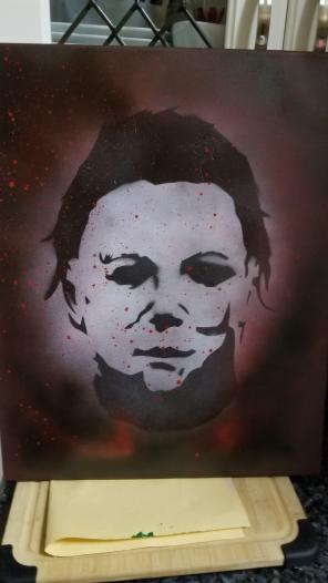 CrappyCanvas Art Michael Myers Halloween