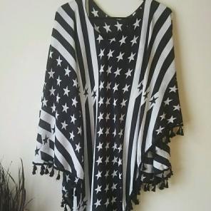 Stars and Stripes Poncho