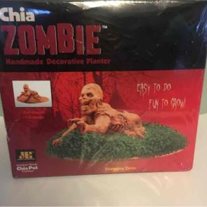 Zombie dragging drew chia pet handmade