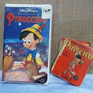 Pinocchio vhs & book combo