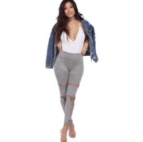 Lace up leggings