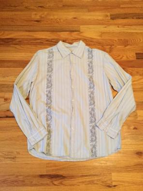 Latin inspired motif men's shirt