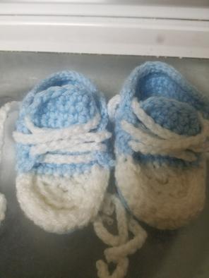 Crocheted Baby Sneakers