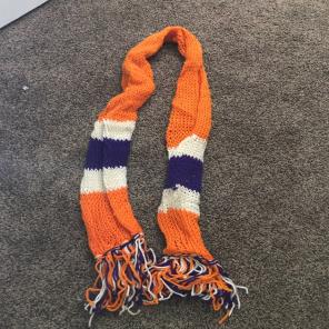 Clemson Colored Scarf