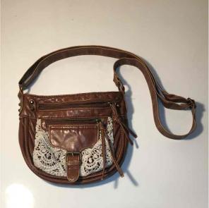 brown leather cross body