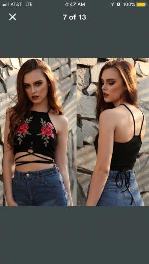 Rose Crop Top