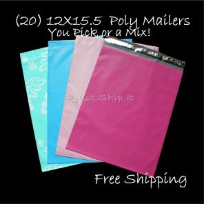 (20) You Pick 12X15.5 Poly Mailers