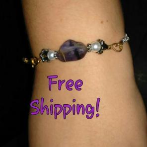⛤Basket Weave Amethyst Bracelet