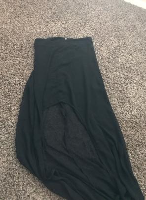 High Low Black Skirt